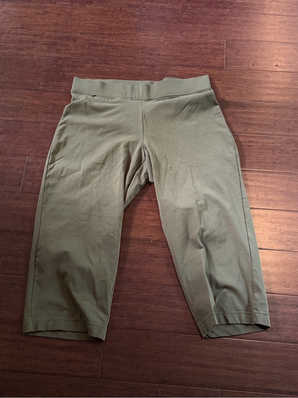 Lands' End Olive Green Capri Leggings